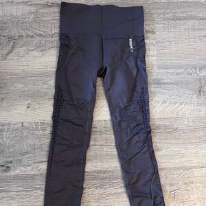 Gymshark seamless dark purple grey leggings